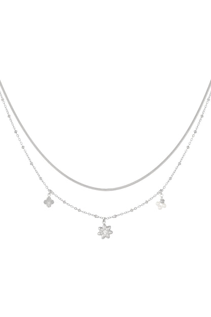 Edelstahl Kette Star Flower