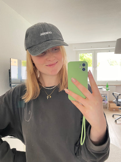 Vintage Cap - Lymoda Schwarz Weiß