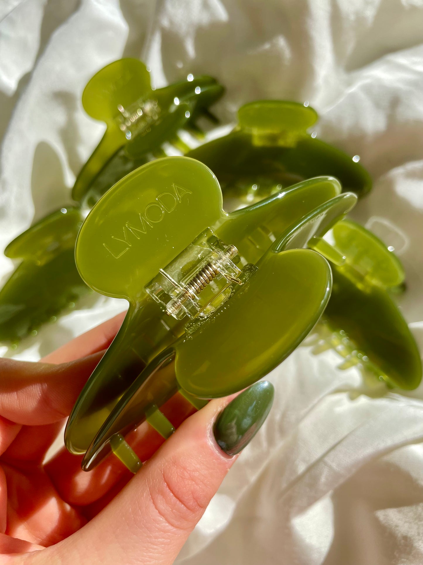 Haarspange Moon Matcha