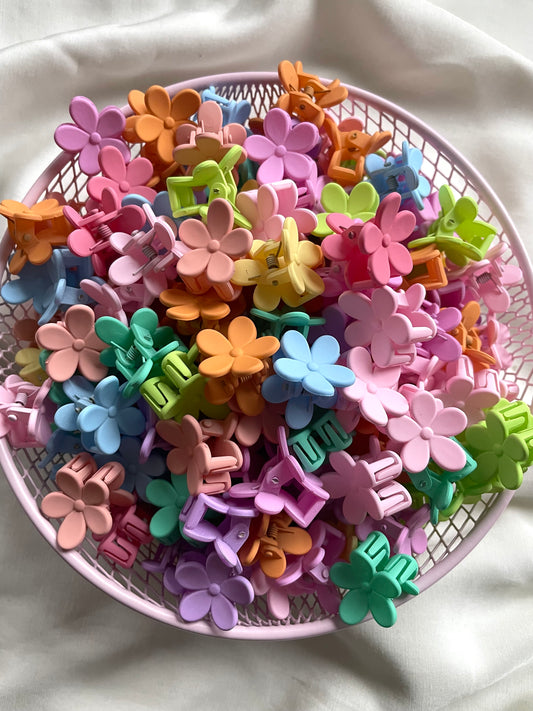 Haarspange Mini Blumen Bunt