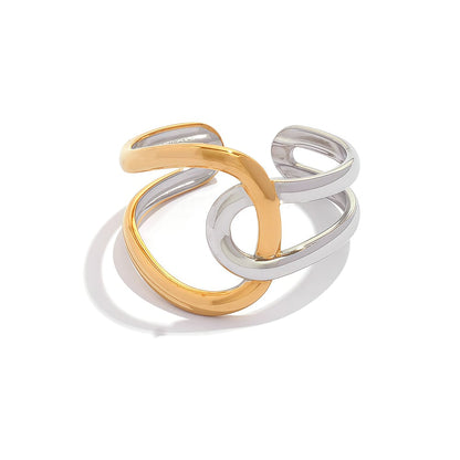 Edelstahl Ring Bicolor Bond