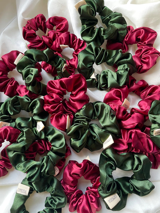 Christmas Satin Scrunchies