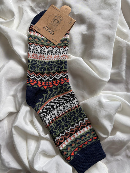 Alpaka Socken Norwegen Muster 41-47