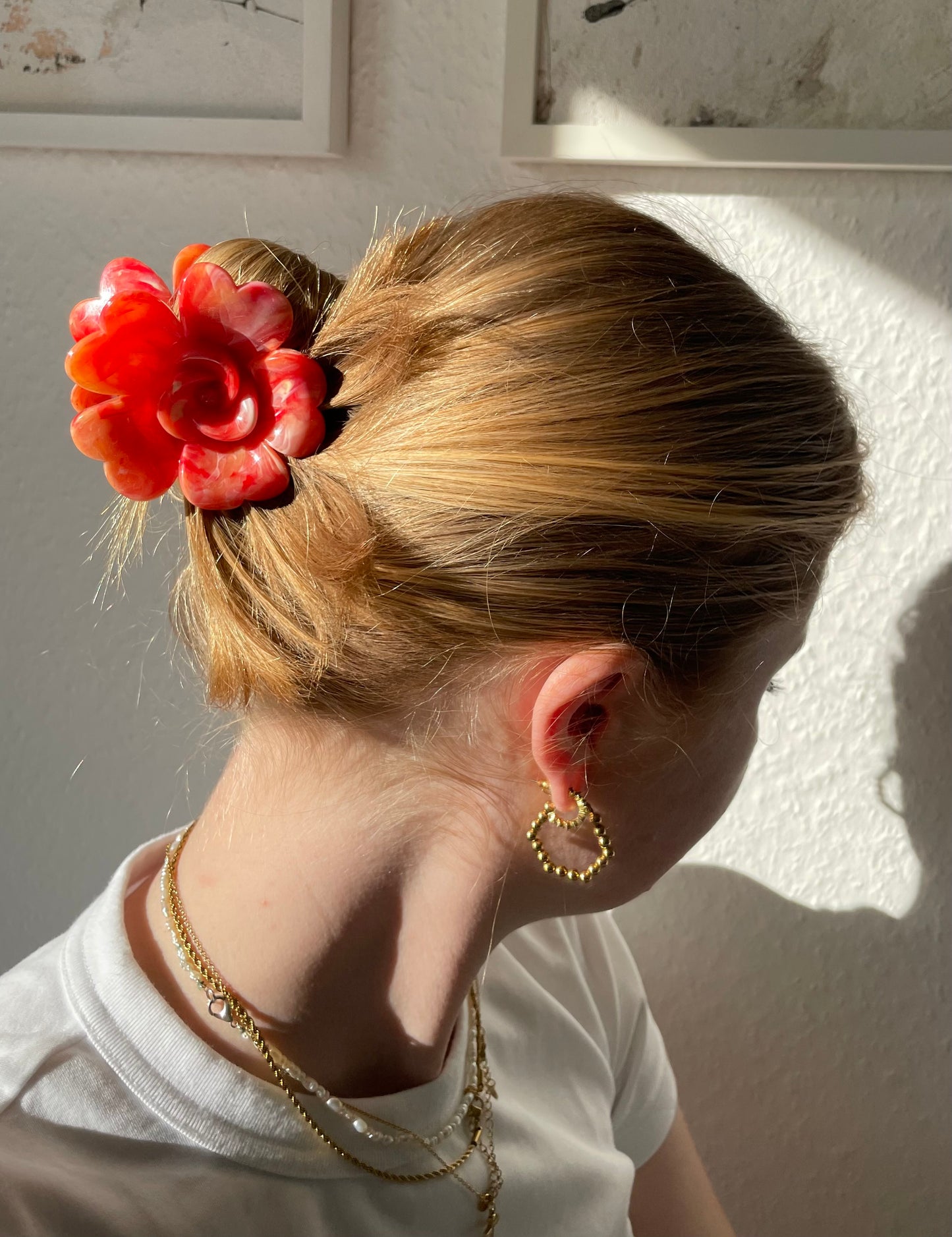 Haarspange Blume Bunt