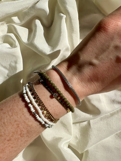 Edelstahl Armband Silver Rope