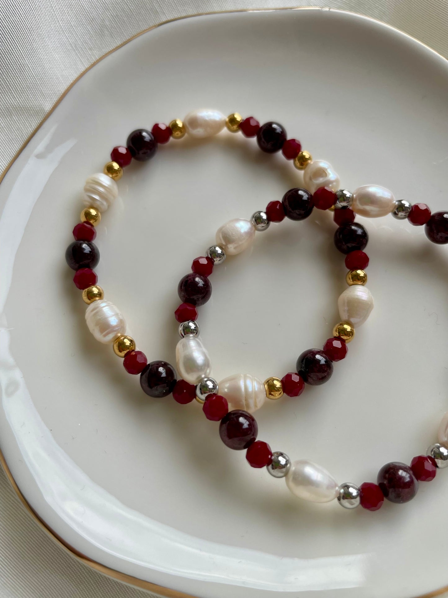 Christmas Armband Süßwasserperle