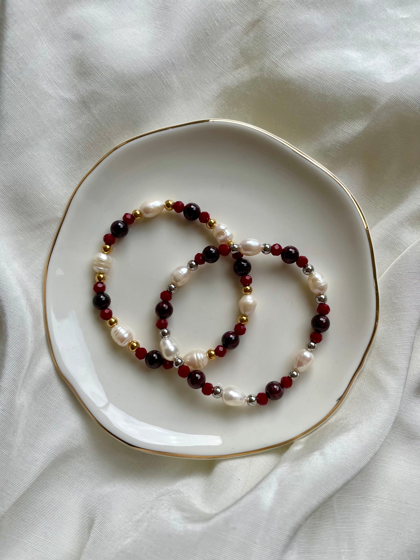 Christmas Armband Süßwasserperle