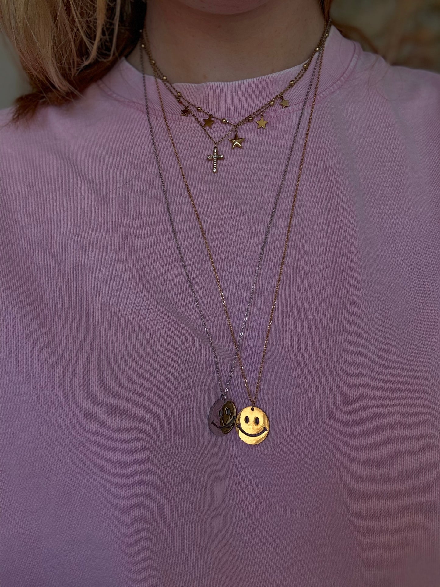 Edelstahl Kette Long SMILE