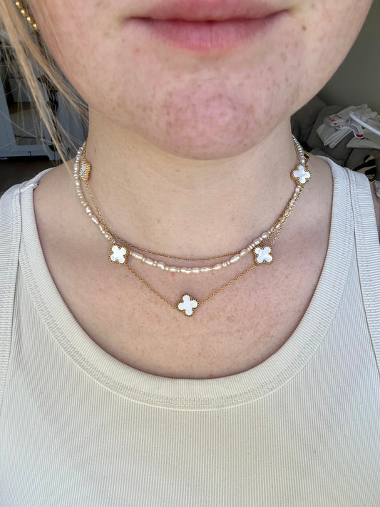 Edelstahl Kette Basic Clovers
