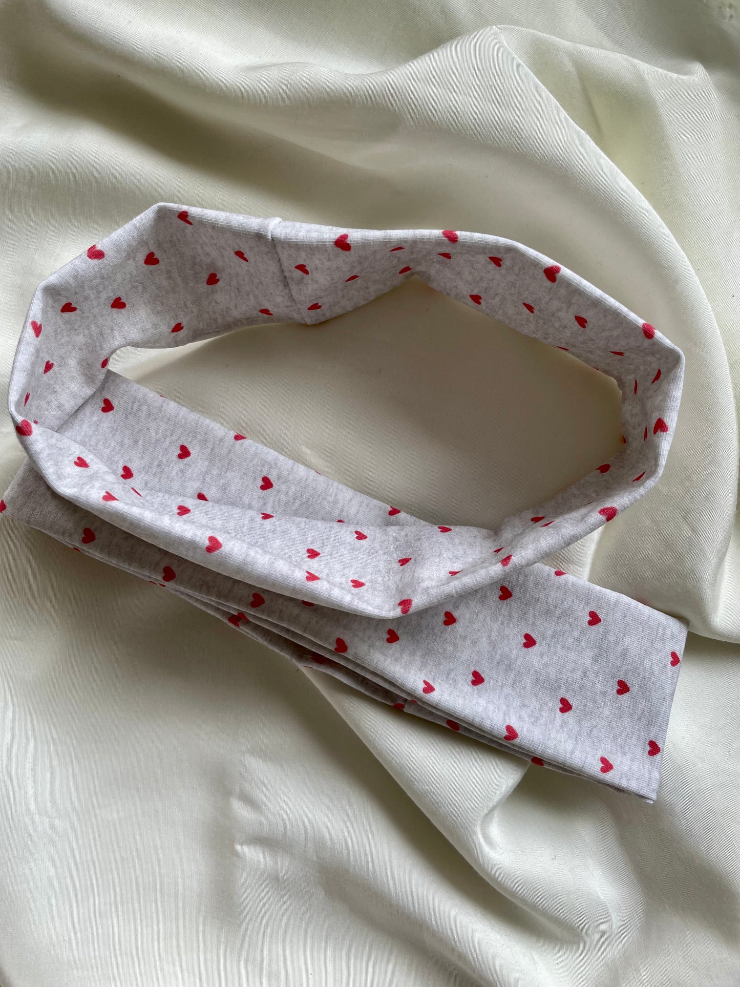 Jogaband Herz Grau Rot