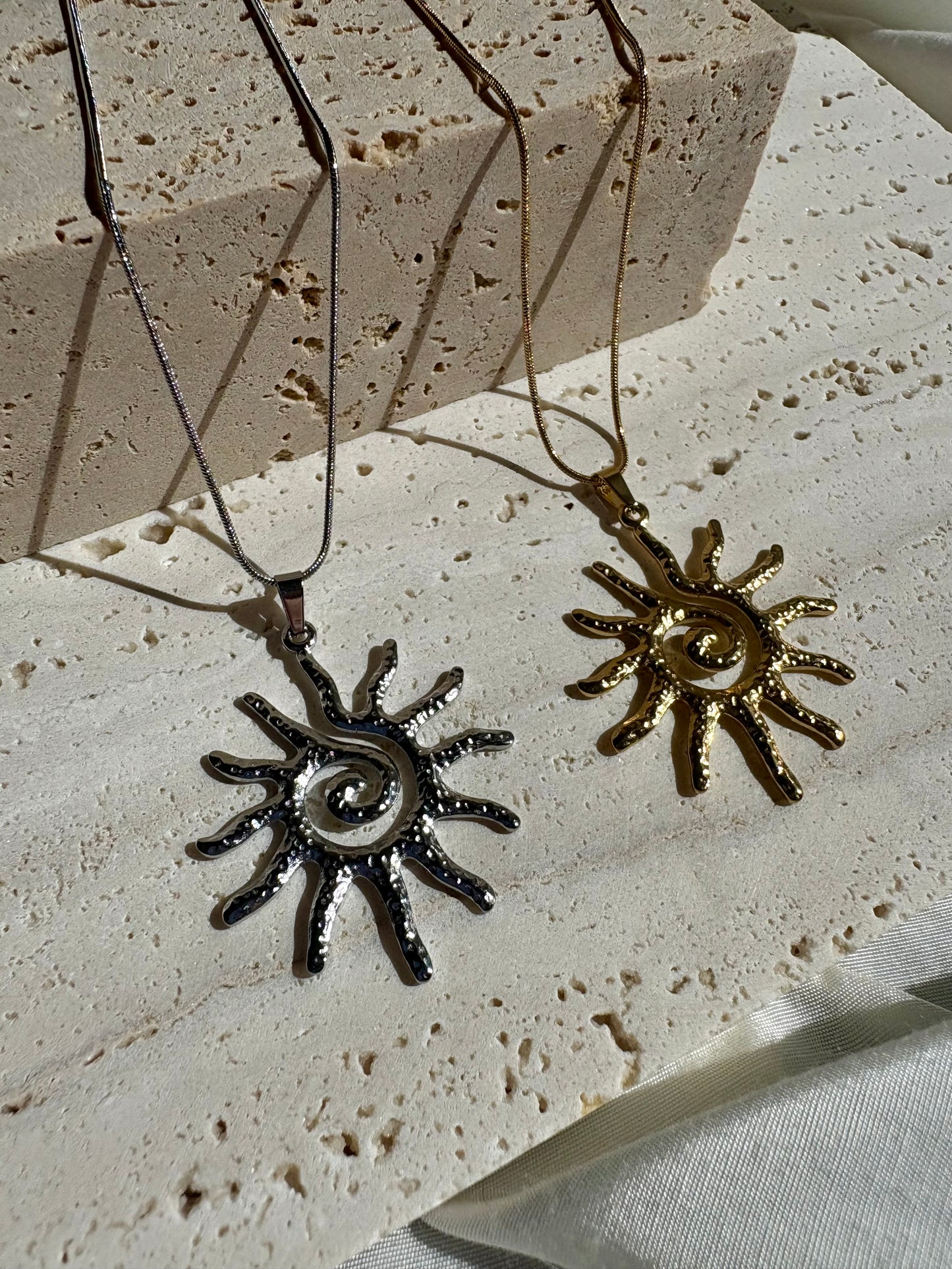 Edelstahl Kette Sun