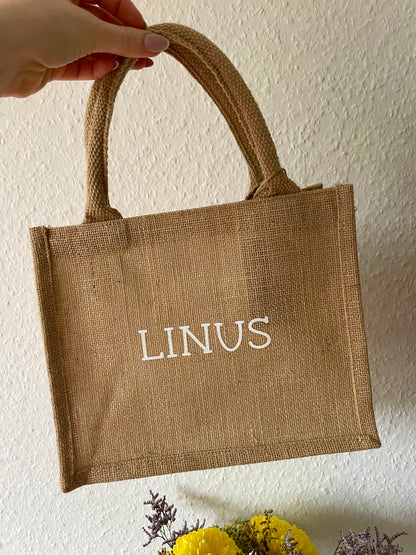 Jutetasche personalisierbar