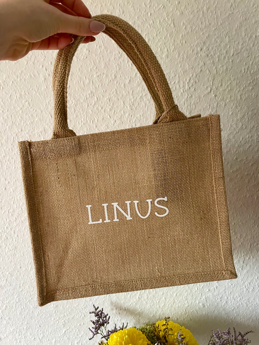 Jutetasche personalisierbar