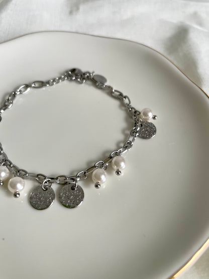 Edelstahl Armband Glücksperle