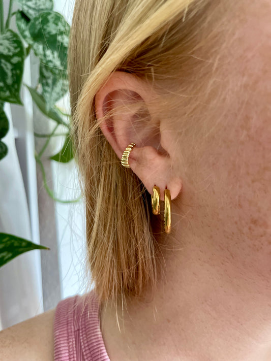 Earcuff Croissant Edelstahl
