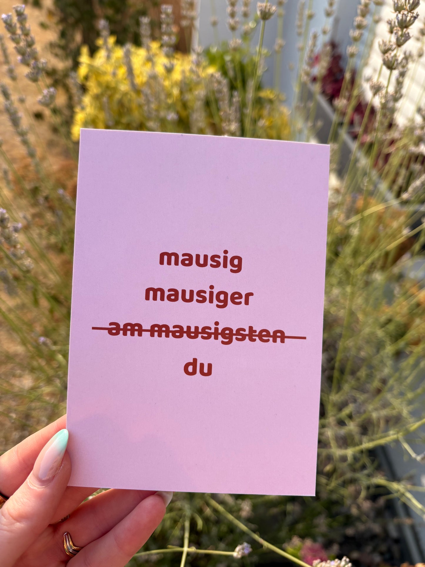 Postkarte "am mausigsten“