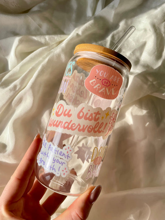 Positiv Affirmation Glas