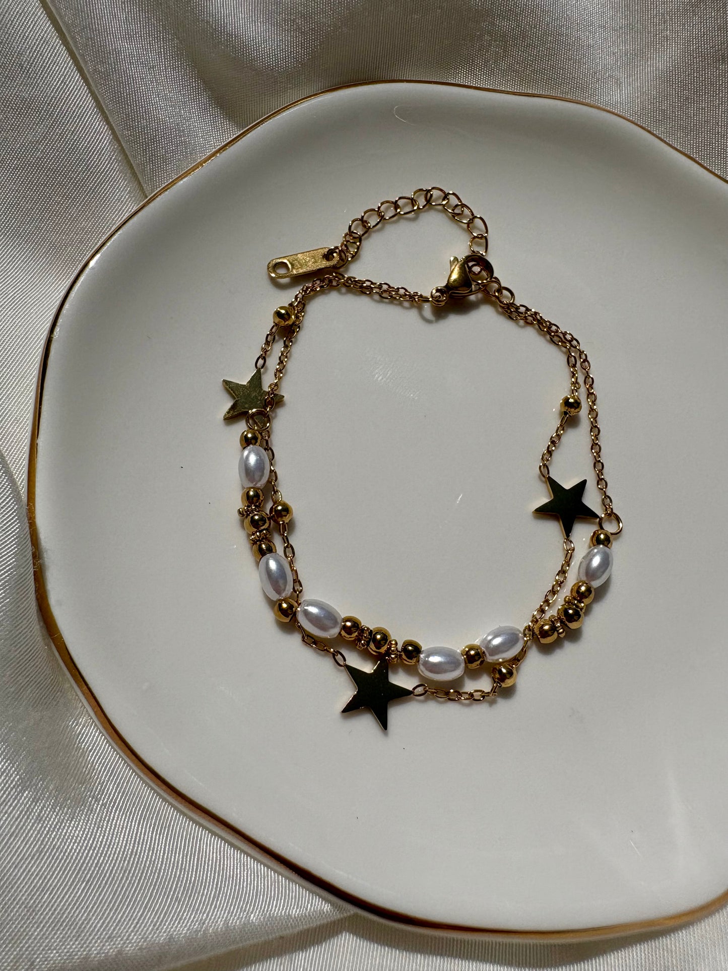 Edelstahl Armband Star Layer