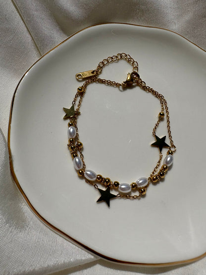 Edelstahl Armband Star Layer