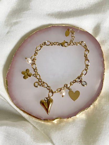 Edelstahl Armband Love Mix