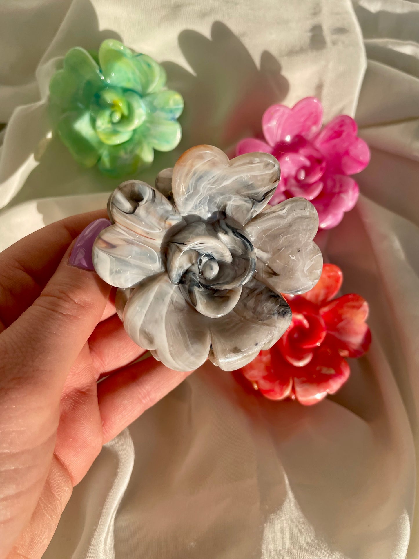 Haarspange Blume Bunt