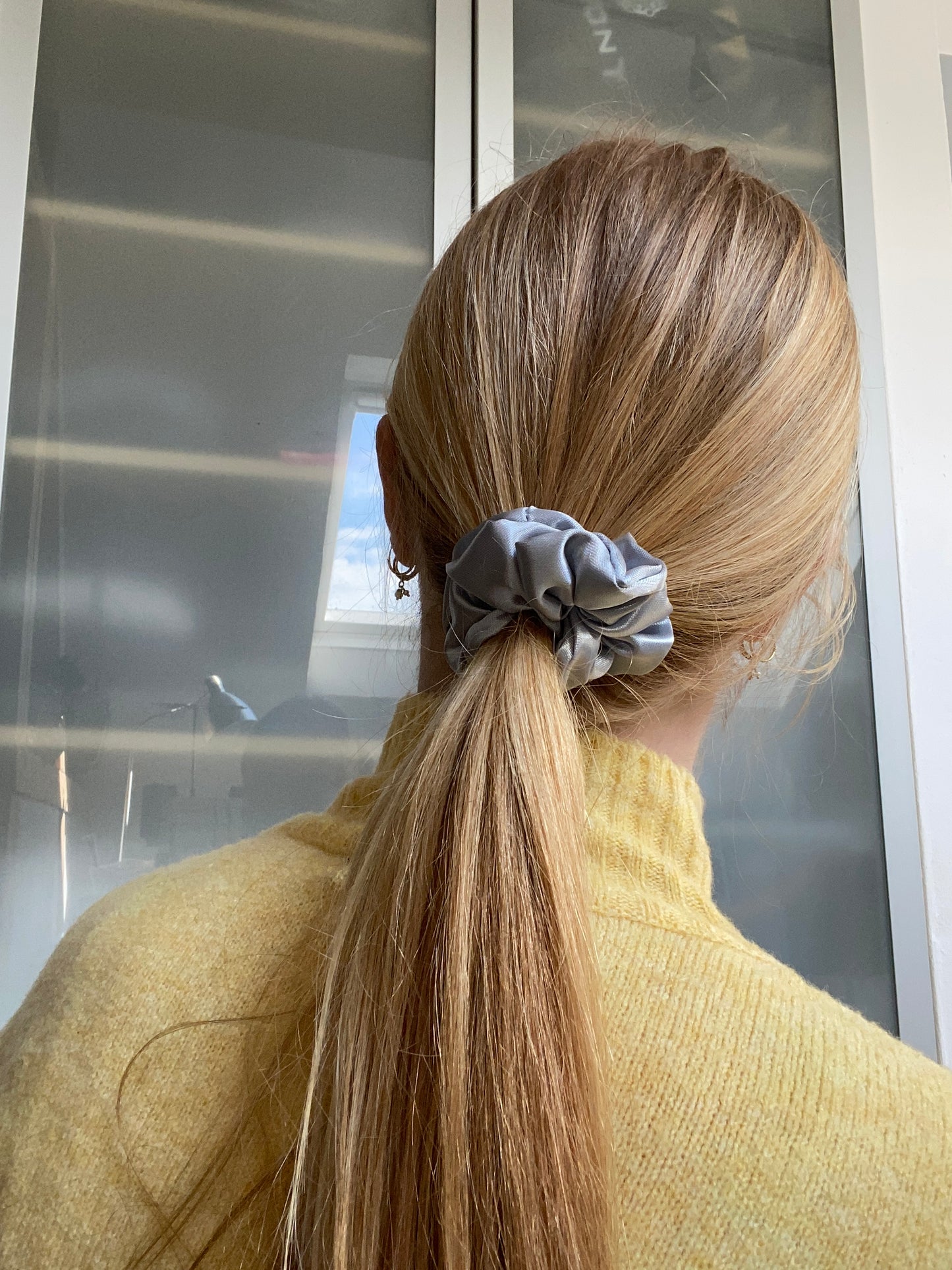 Scrunchie Silber Satin
