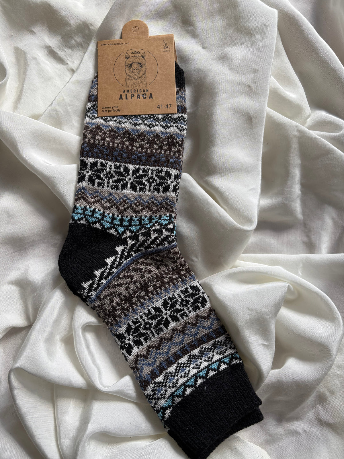 Alpaka Socken Norwegen Muster 41-47