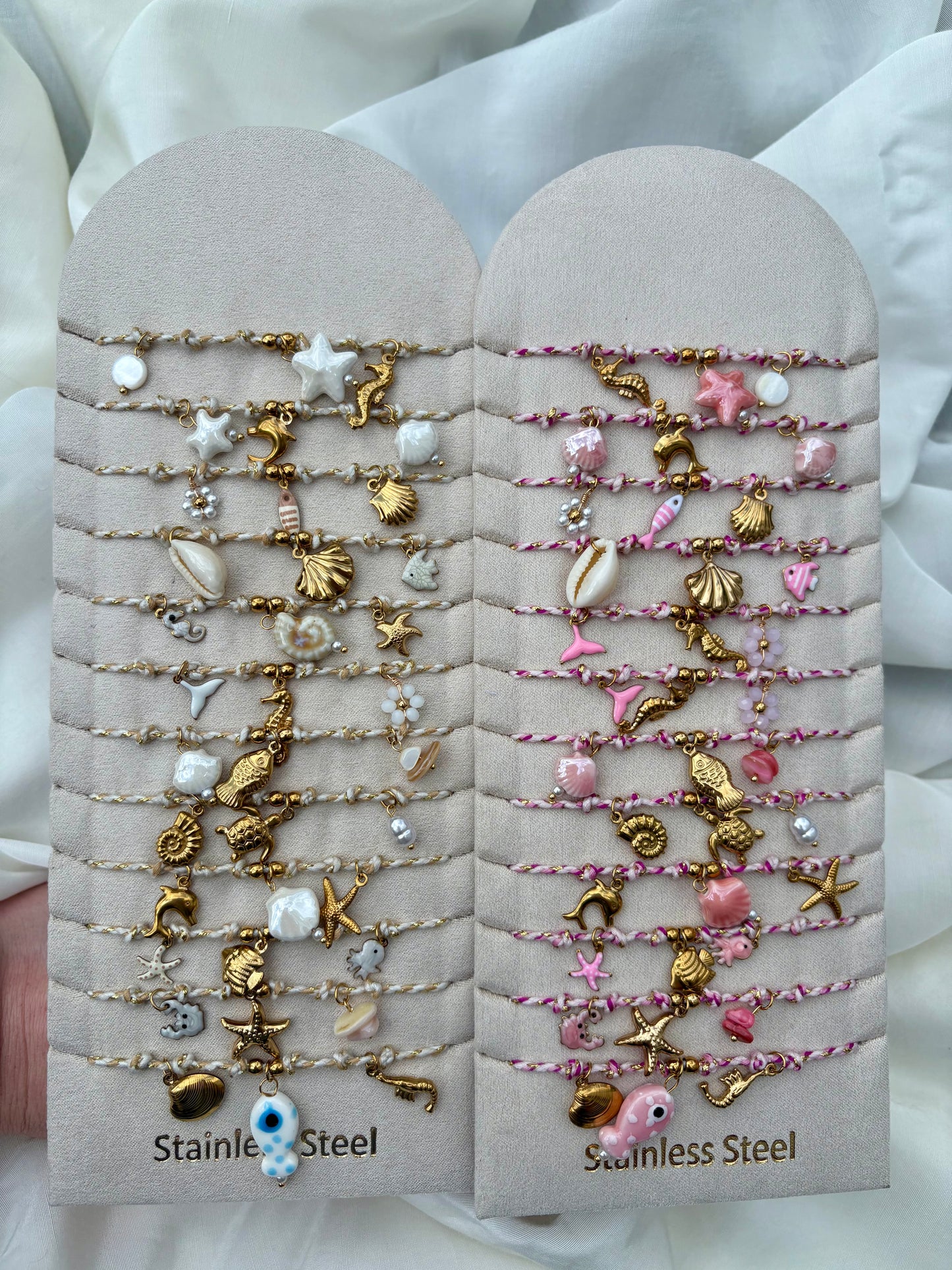 Edelstahl Armband & Fußkettchen Sommer Mix