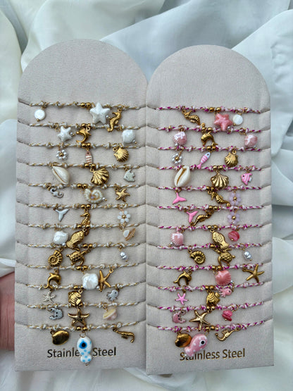 Edelstahl Armband & Fußkettchen Sommer Mix