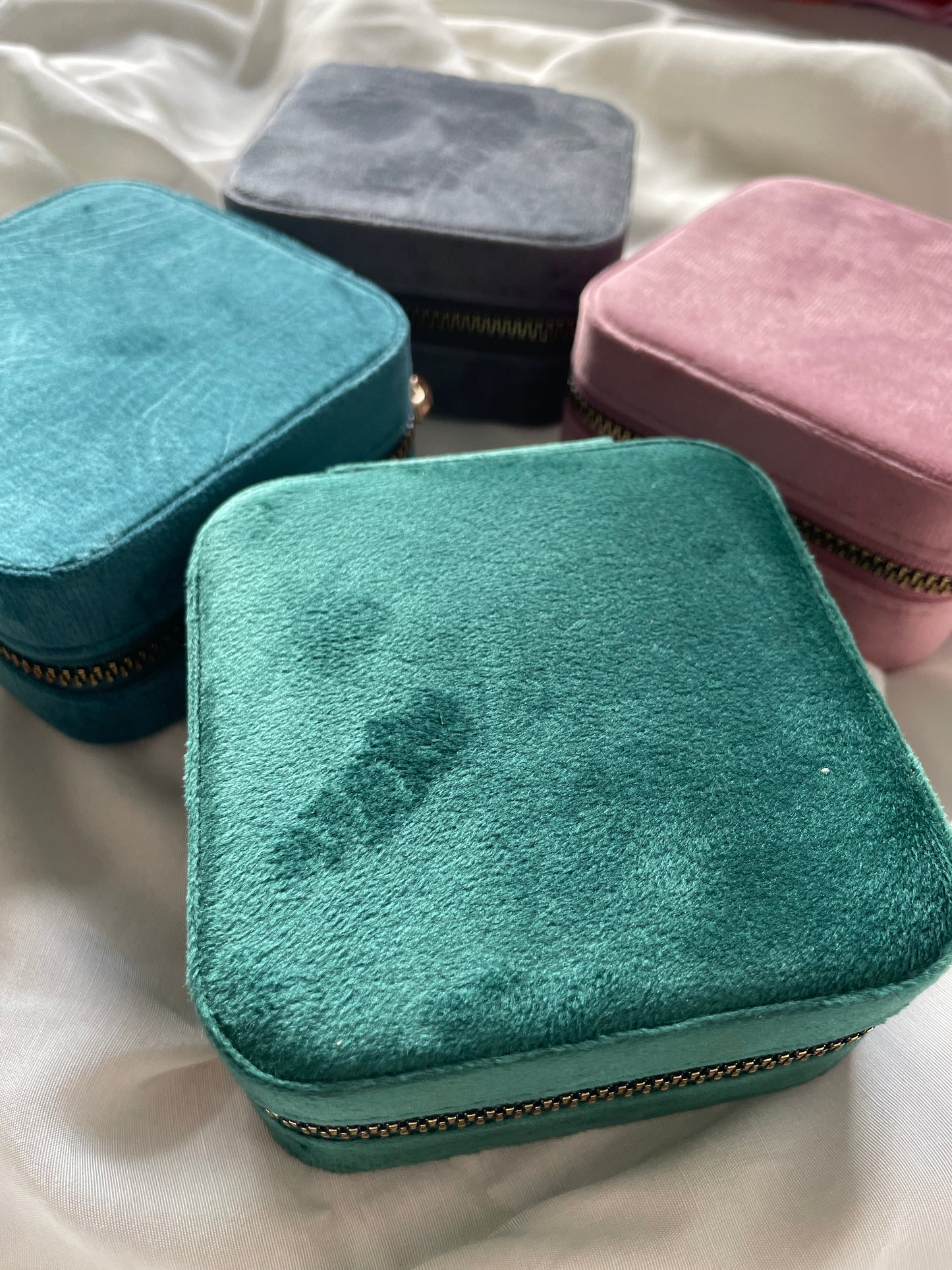 Personalisiertes Schmucktasche Schmuckkiste Schmuckdose Schmucketui Samt