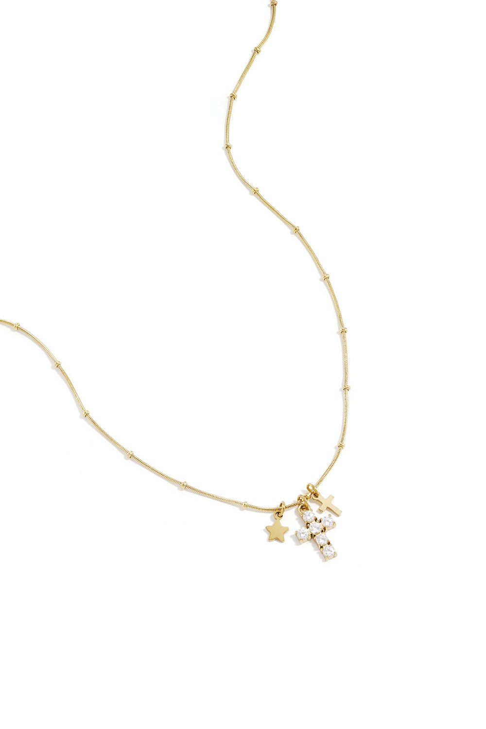 Edelstahl Kette Kreuz