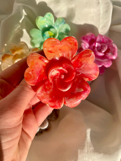 Haarspange Blume Bunt