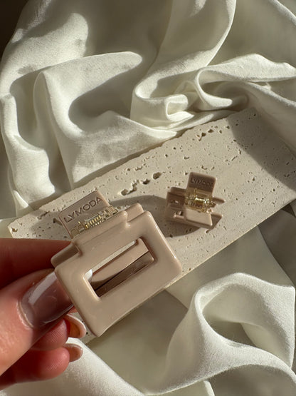 Lymoda Haarspange Mini Clip Alt Beige