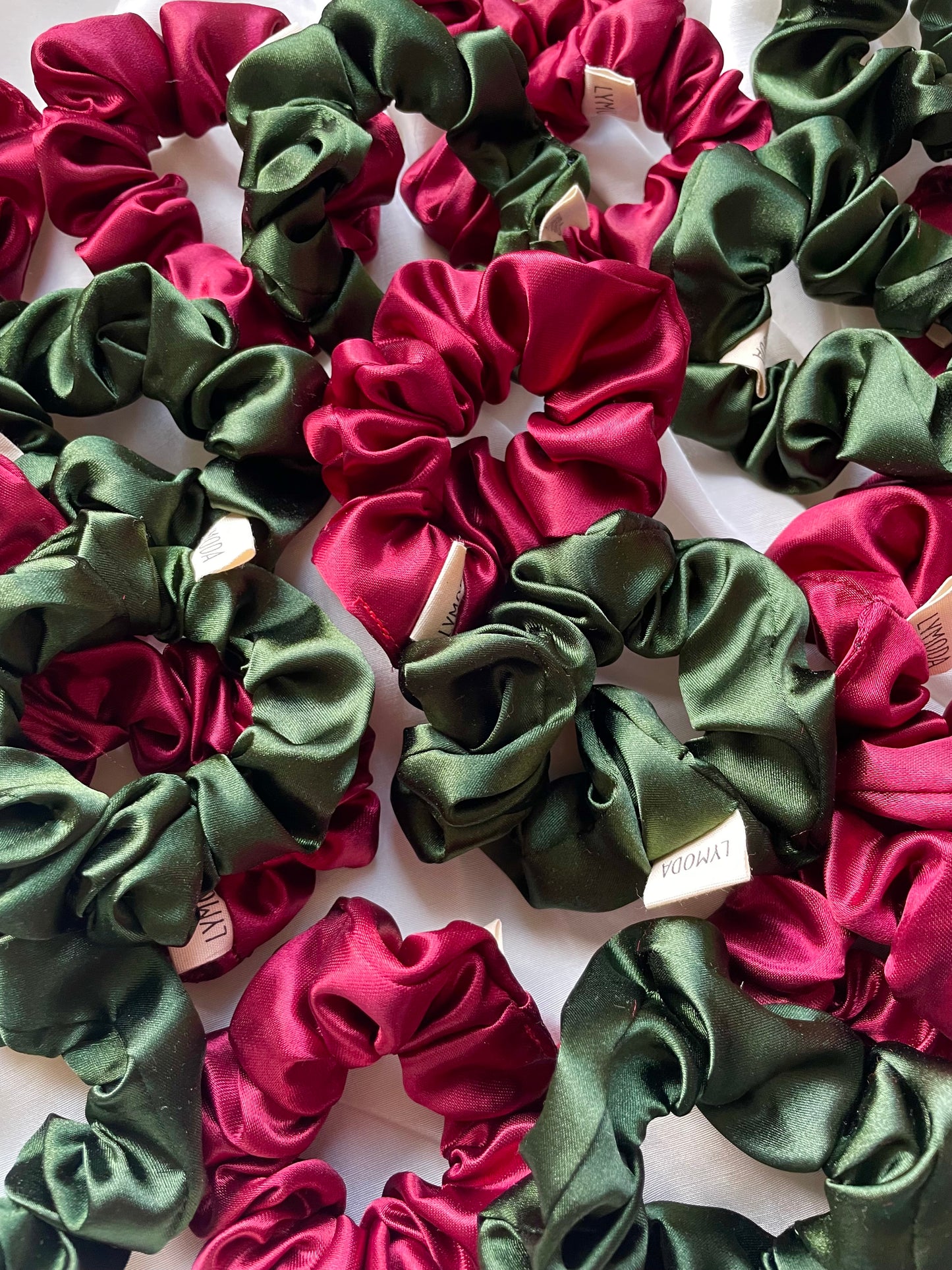 Christmas Satin Scrunchies