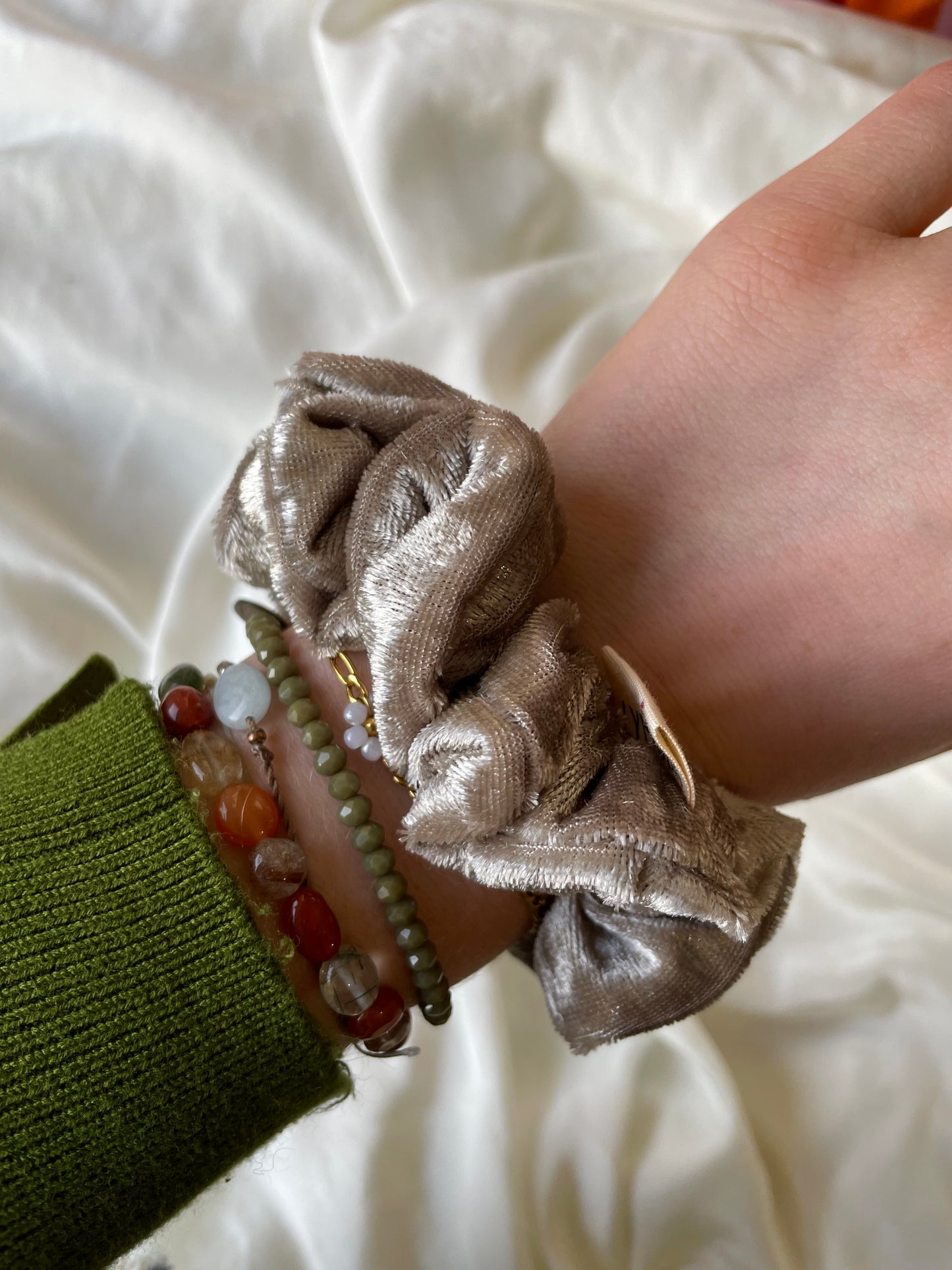 Scrunchie Pannesamt