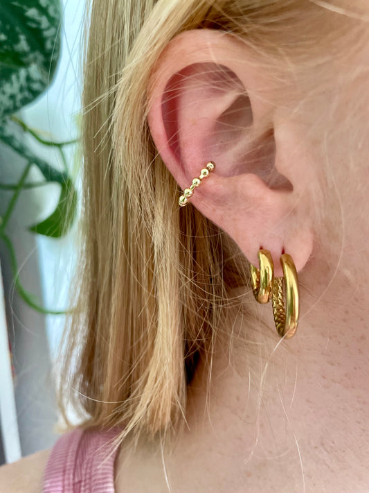Earcuff Pearl Edelstahl