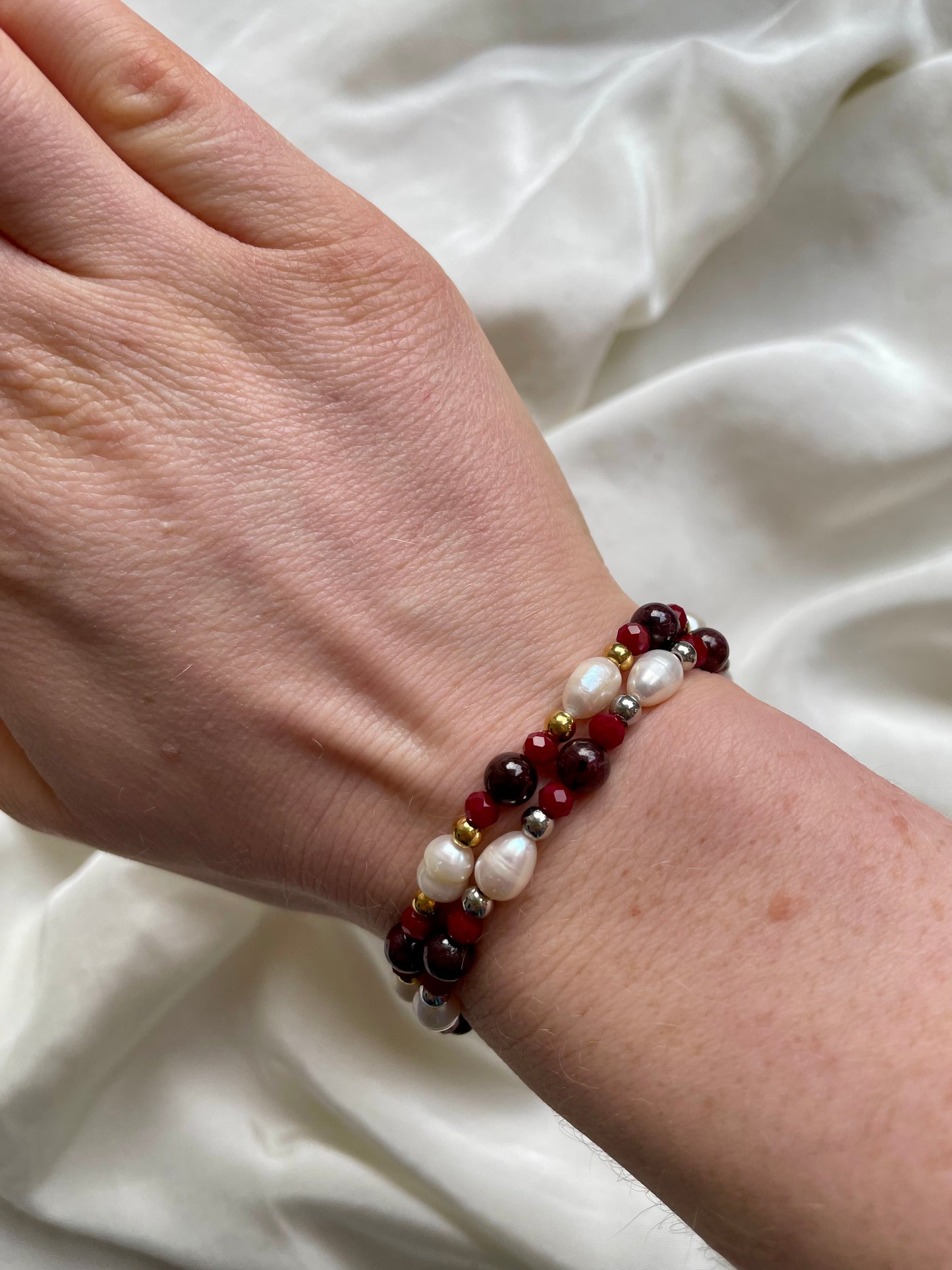 Christmas Armband Süßwasserperle