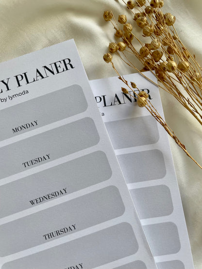 Wochenplaner Notizblock