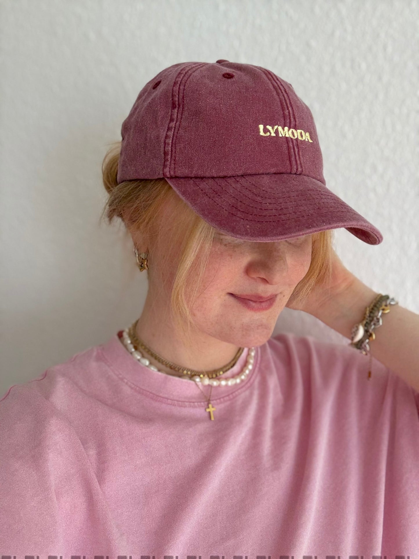 Vintage Cap - Lymoda Plum Gelb
