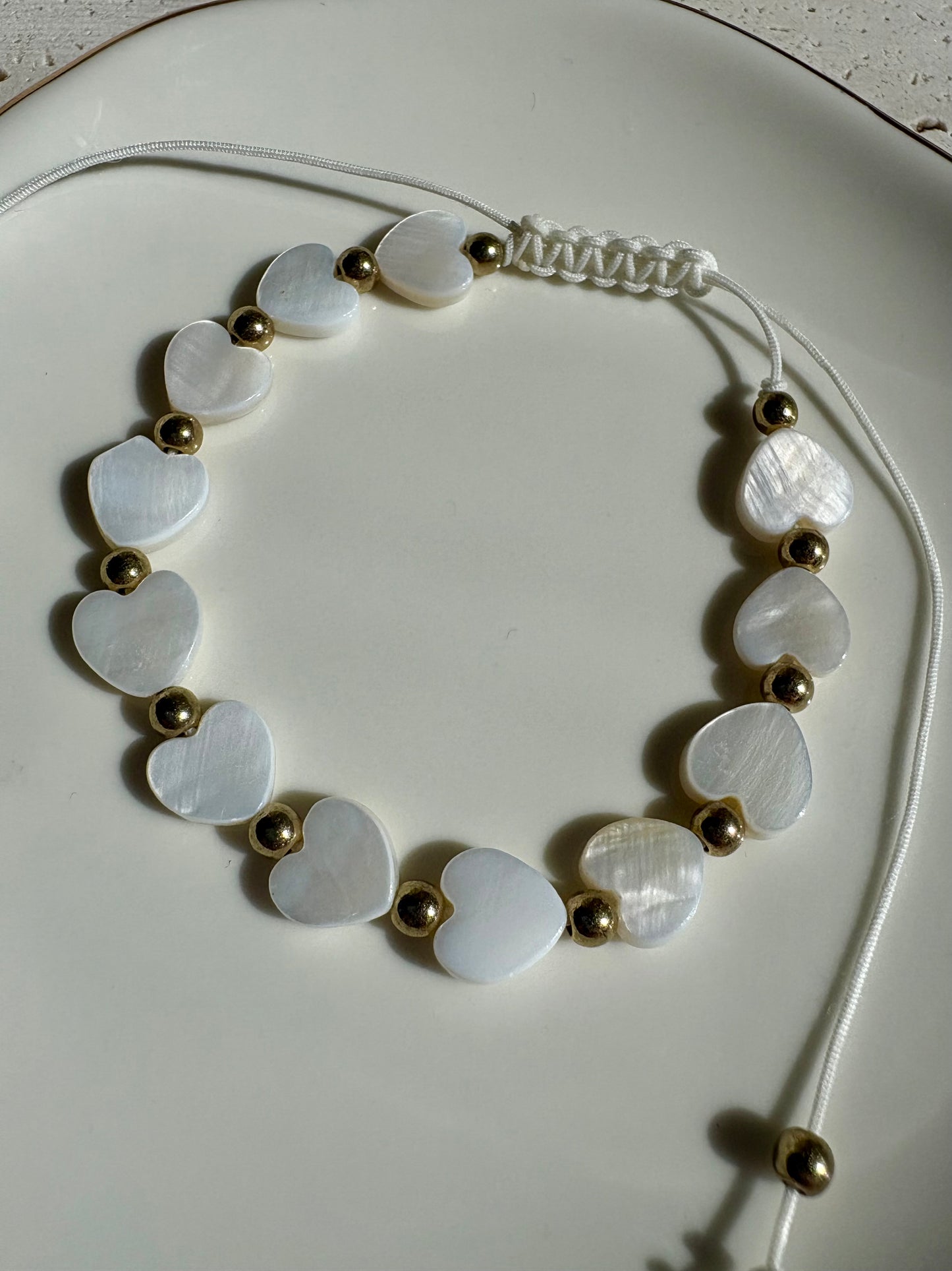 Edelstahl Fußkettchen/Armband Shell Hearth