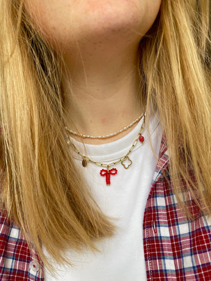 Charm Kette Bow