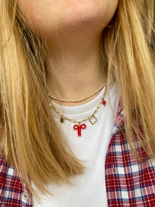 Charm Kette Bow