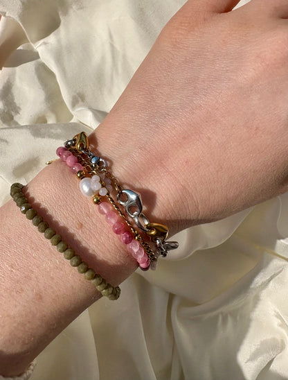 Rosa Armband Süßwasserperle