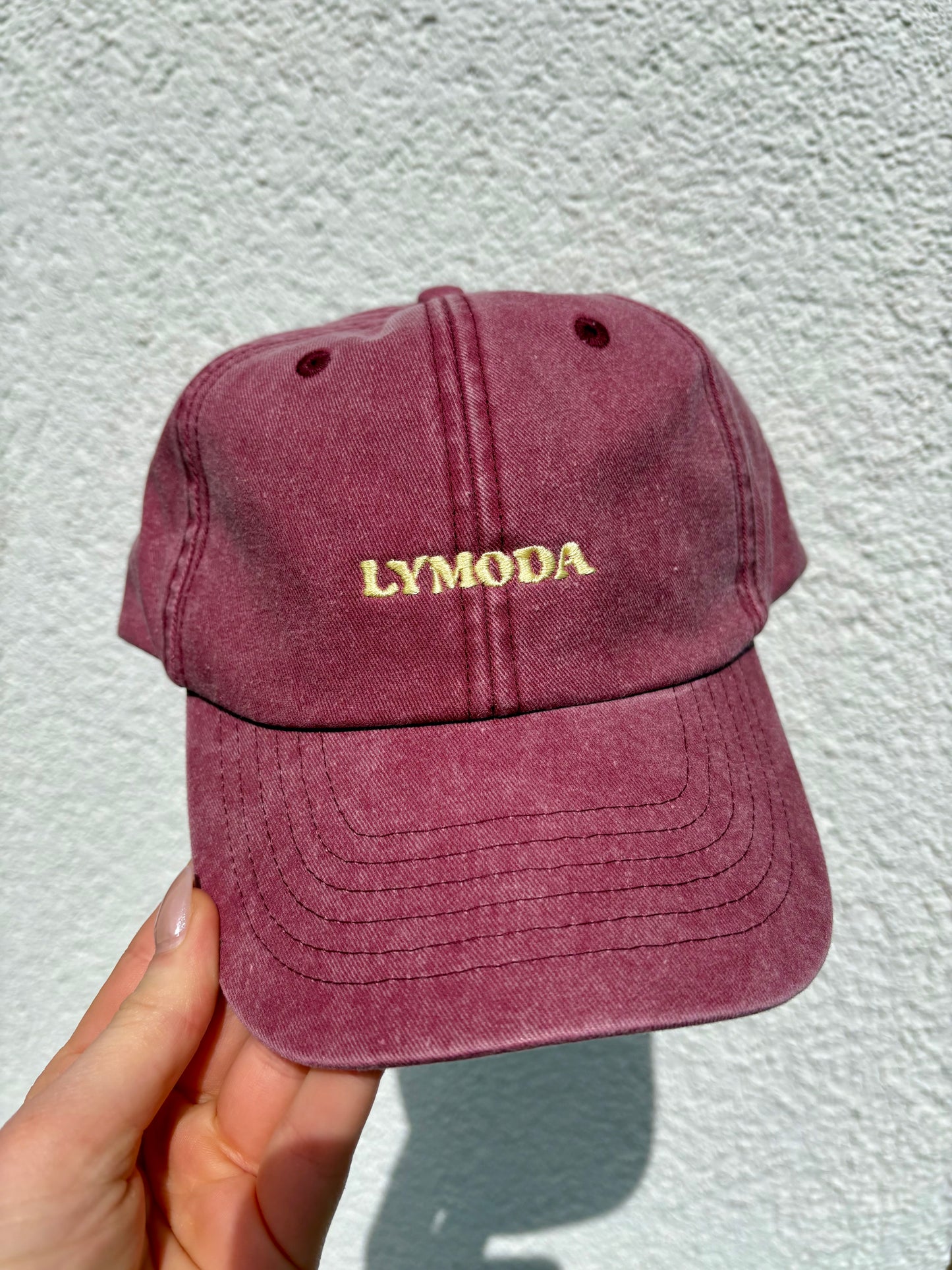 Vintage Cap - Lymoda Plum Gelb