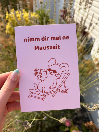 Postkarte "Mauszeit“