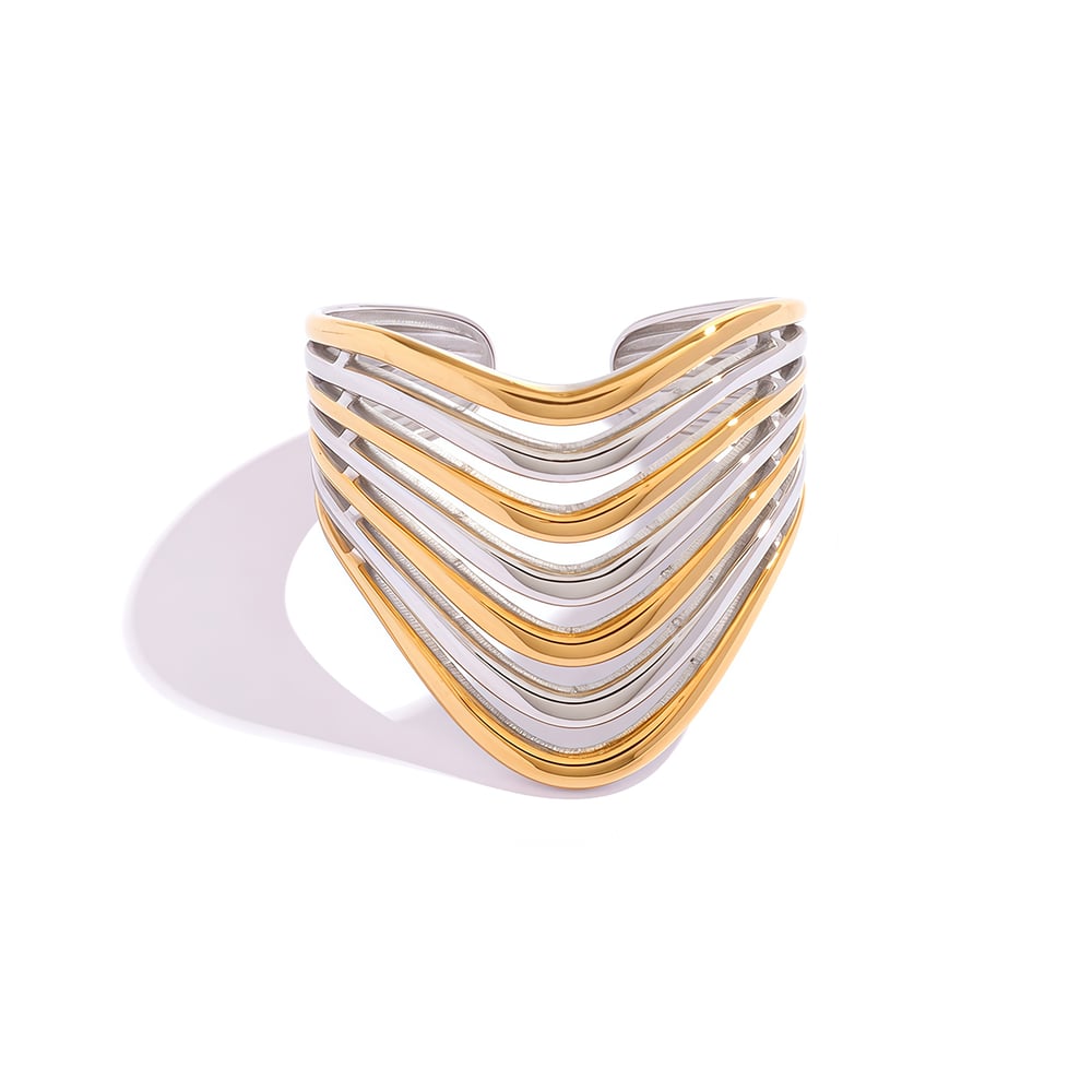 Edelstahl Ring Bicolor Prince