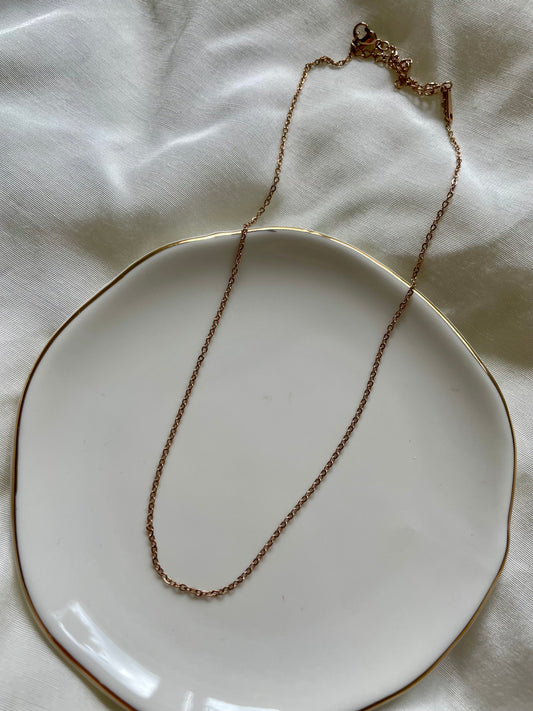 Edelstahl Kette Basic Rose