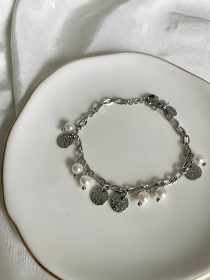 Edelstahl Armband Glücksperle