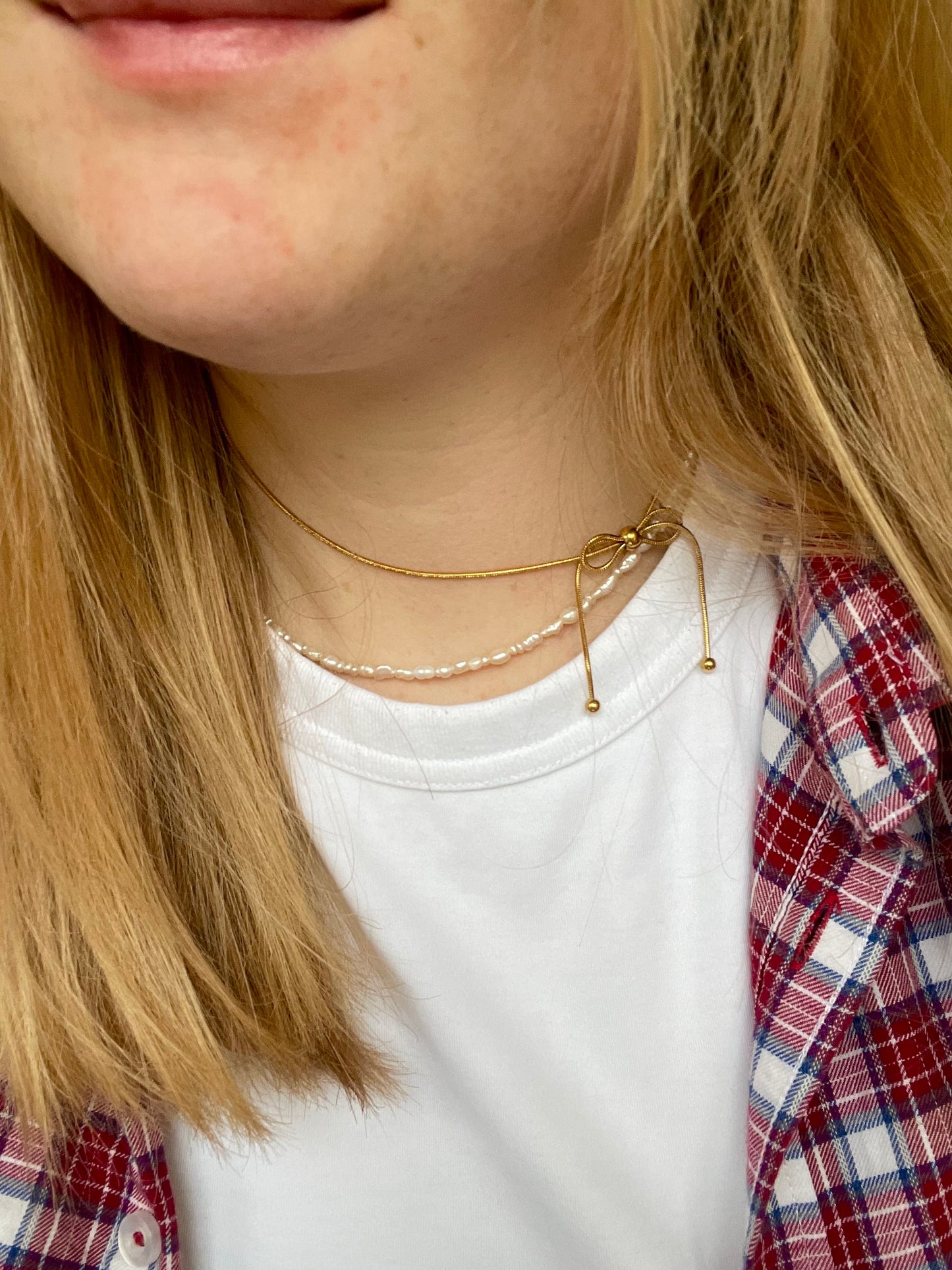 Edelstahl Kette Bow Knot