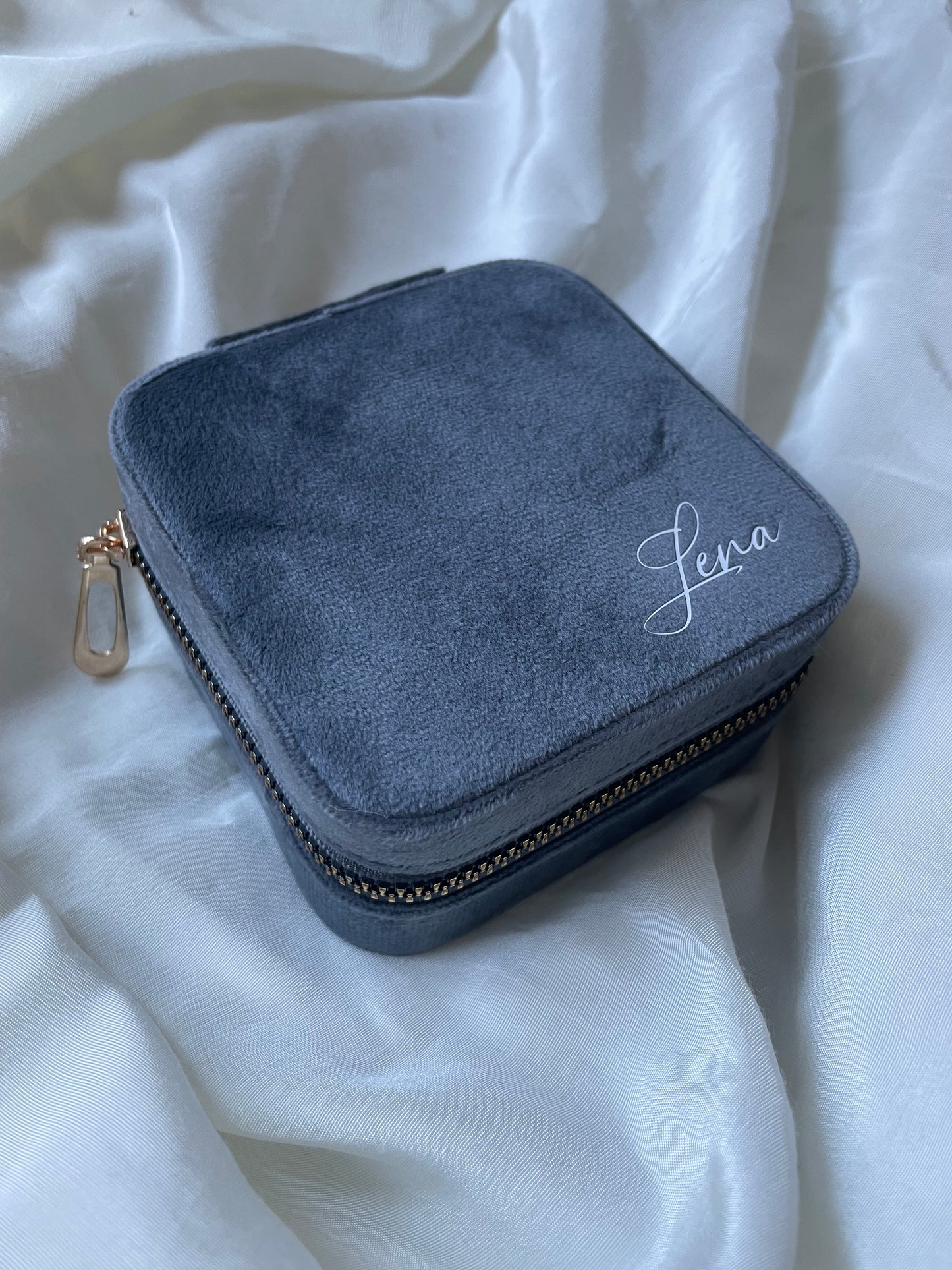 Personalisiertes Schmucktasche Schmuckkiste Schmuckdose Schmucketui Samt